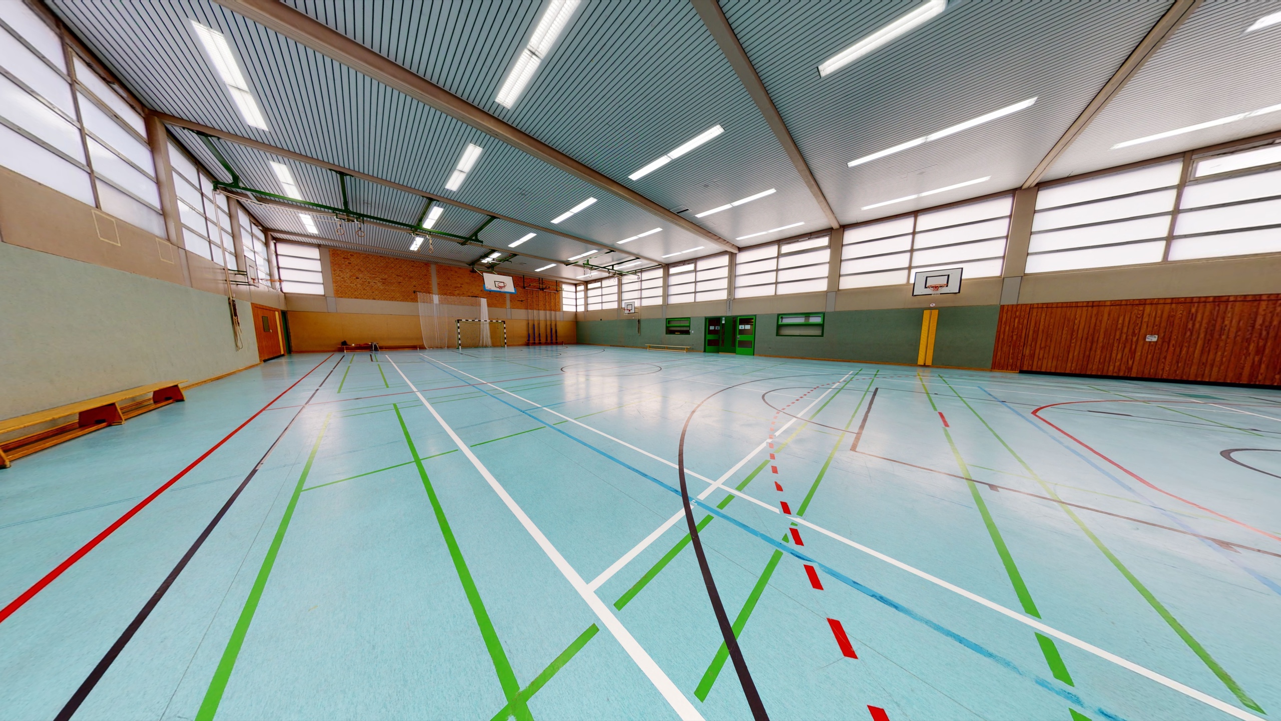 3D scan Sporthalle