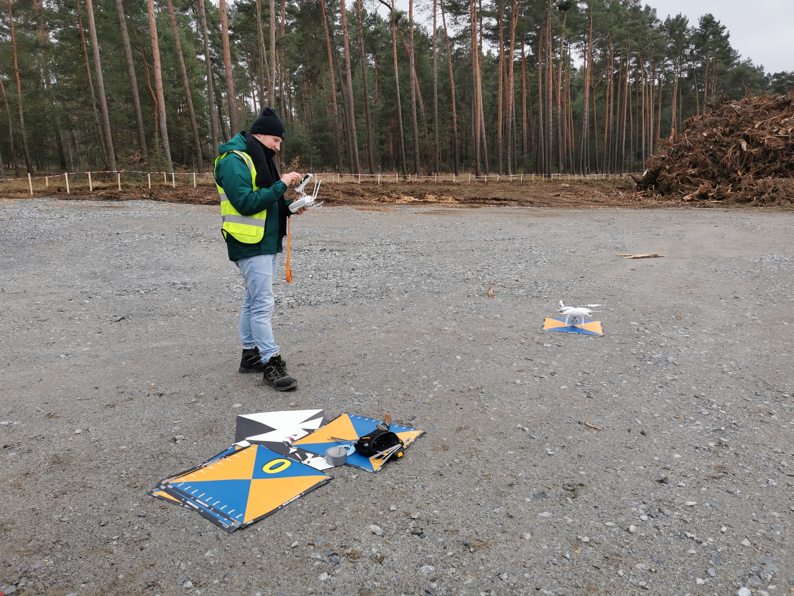 OCGT Drohnenpilot bei der Arbeit